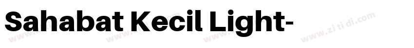 Sahabat Kecil Light字体转换